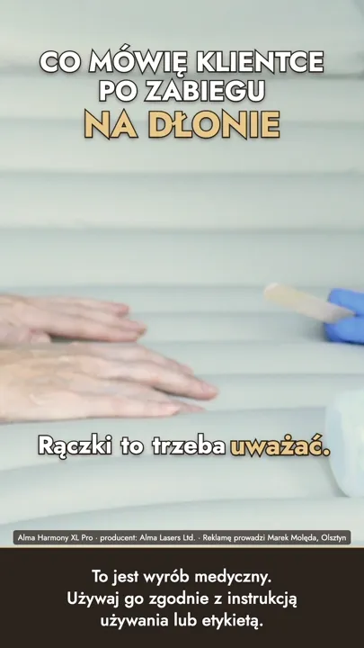 Co Monika mówi klientce po zabiegu na dłonie
