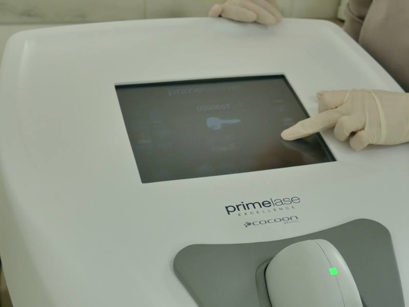Ustawianie parametrów na panelu Primelase Excellence